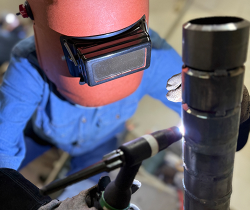 용접 실습 및 기술 교육 모습